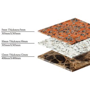 Geheel dunne plaatserie, marmeren composiet graniet ultradunne natuursteen, plaat, vloer, tegel, hittebehoud, brandpreventie, lichtgewicht,