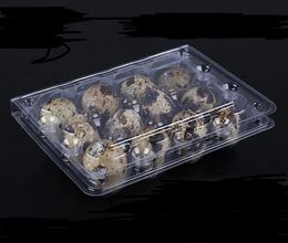 Wholwsale 12 holes creatieve kwartel ei containers plastic eierdozen D28mm / h39mm 1500pcs / lot gratis verzending SN4108