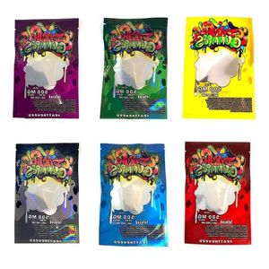 Venta al por mayor 6 tipos Dank Mylar Bag 500 mg embalaje bolsa con cremallera resellable paquetes bolsas Okith