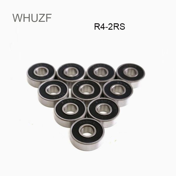 Whuzf 10pcs R4-2rs portant miniature 6,35 * 15,875 * 4,97 mm ABEC-3 pouces miniatures