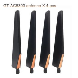 Wi Fi Finders AC5300 RP SMA pour ASUS GT AC5300 Routeur sans fil Carte réseau AP SMA Antenne omnidirectionnelle double fréquence 4pcs / lot 231019