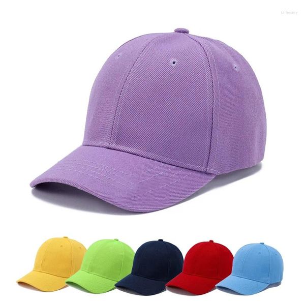 Chapeaux à large bord 11 couleurs enfants couleur unie version coréenne enfants casquettes de baseball casquette de baseball avec printemps été hip hop garçon fille bébé