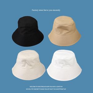 Chapeaux à large bord 2021 Corée mode classique été pêcheur chapeau noir kaki 4 couleurs en option femmes seau Sunhat casquette de pêche en gros