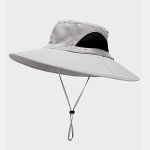 Chapeaux à large bord 2022 Outdoor Jungle Mountain Fishing Hommes et femmes Nylon Sunscreen Quick Drying Sun Hat 50 G230603