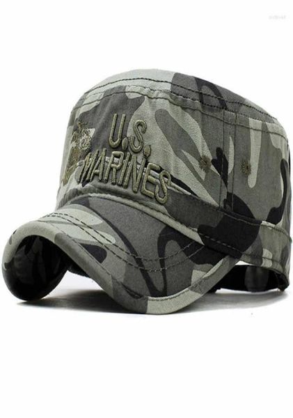 Wide Brim Hats 2022 United States Marines Corps Corps chapeau Camouflage militaire Camouflage plate Men Coton Hhat USA Navy Broidered Camo 6753389