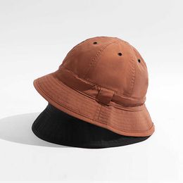 Brede rand hoeden 2023 Ins Nieuwe motorkap Jungkook Fisherman Sun Mushroom Hat For Women Men Hiphop Desingner Bucket Panama Viskappen G230224