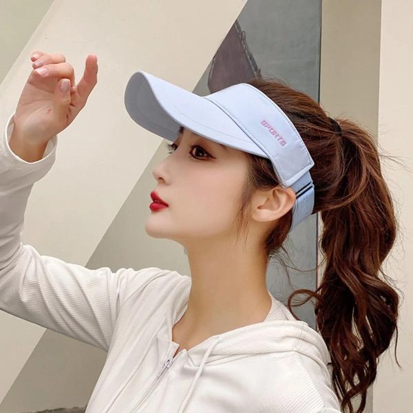 Wide Brim Hats 2024 Été pour femmes hommes longs Suncreen Baseball Cap