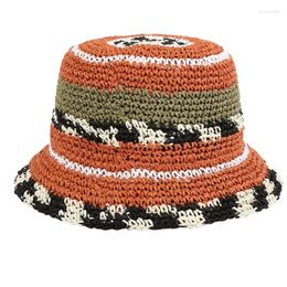 Chapeaux à bord large 2xpc Femmes Basin Chapeau à la main Crochet Fisherman Summer MUST HAVE POUR GILLE