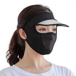 Hoeden met brede rand Anti-UV-gezichtsbedekking met hoed Ademende zonnebrandcrème Sportbedekking voor familievrienden Burencadeau
