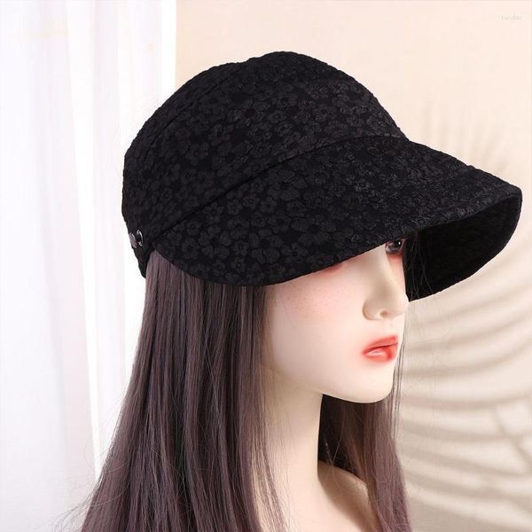 Chapeaux à large bord Casquette de baseball Sun Peaked Outdoor pour femmes filles Chapeau haut de forme vide Visières de style coréen