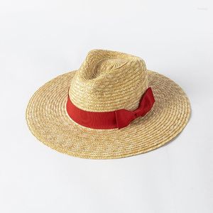 Sombreros de ala ancha para playa con lazo para mujer