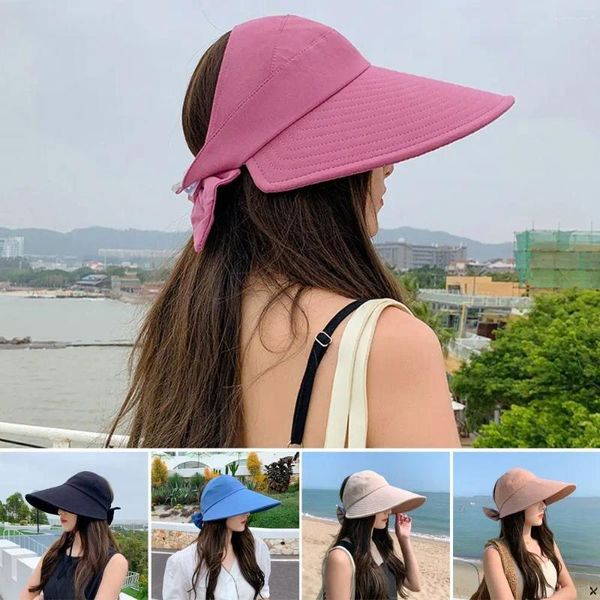 Chapeaux à bord large beaux grands avant-toits de protection solaire chapeau capuche pêcheur de soleil