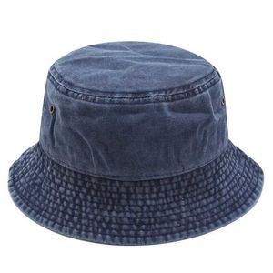 Bodet de chapeaux larges larges 2022 Nouveau pêcheur chapeau vintage denim extérieur hommes et femmes coton wash panama mode hip hop gorros bob q2404271