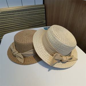 Large Brim Chapeaux Seau Plage pour Femmes Plat Enfants Bébé Fille Enfant Bowknot Mignon Été En Plein Air Soleil Kaki Gril Sombreros De Mujer 230325