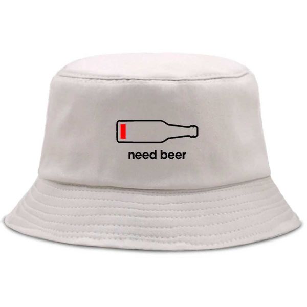 Botella de cerveza cubierta de sombreros de borde anchos Tape de impresión personalizada para hombres Mensas de moda de la playa de la playa del sol pescador de pescadores de pescadores de pescado de pescación Bob Q240403