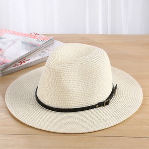 Chapeaux à large bord seau classique femmes hommes été Toquilla chapeau de soleil en paille pour élégante dame Homburg Fedora Sunbonnet plage Sunhat Panama Cap 230509