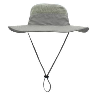 Sombreros de ala ancha Bucket Connectyle Men' Summer Sun Hat UPF 50 Transpirable Sólido Ajustable Pesca a prueba de viento 230904