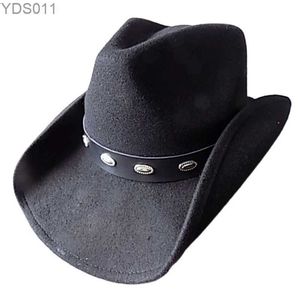 Chapeaux à large bord seau personnalisé en gros hiver chaud jeans feutre chapeau noir curling soleil extérieur 240319