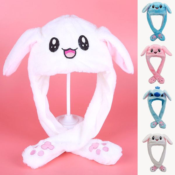 Chapeaux à large bord seau mignon casquettes en peluche broderie femmes chapeau cadeau pour enfants enfants filles garçon Wrap chaud danse oreille de lapin 230801