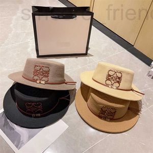 Wide Brim Hats Bucket Designer Designer Plaw Plaw Flat Cap pour hommes Femmes Print Brimd Hat Womens Summer Lady Travel Beach 4 Color Vh49