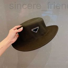 Wide Brim Hats Bucket Designer Designer Wool Top Hat Fashion Big for Men Womens Vintage Cowboy Caps Brand Cap Wg9m