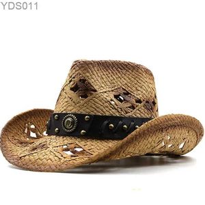 Brede rand hoeden emmer ontwerper heren en dames Str cowboyhoed zomerzon met brede rand strandpet schaduw Gorras Para Hombres 240319