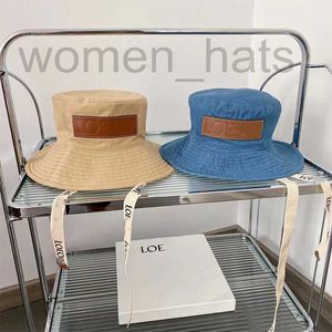 Breide rand hoeden bucket Designer De juiste versie van de Loe Circular Sunshade Fisherman -hoed is een modieuze en trendy stijl met vastgebonden hoed.Engels groot rand