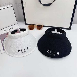 Chapeaux à large bord Bucket designer Womens Designer C-Letter Straw Hat Visors Cap Top Sun Fashion Tricoté Pour Hommes Femme Summer Outdoor Beach 2Cors FU8Z