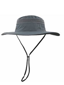 Chapeaux à large bord seau sec rapide surdimensionné Panama casquette grosse tête homme pêche en plein air soleil dame plage grande taille Boonie 5559cm 6065cm 230214
