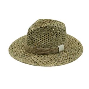 Wide Brim Hats Bucket Fashionable Summer Panama Jazz Fedora Hat Designer Outdoor Beach High Quality Sombrero Mujer Playa Q240403