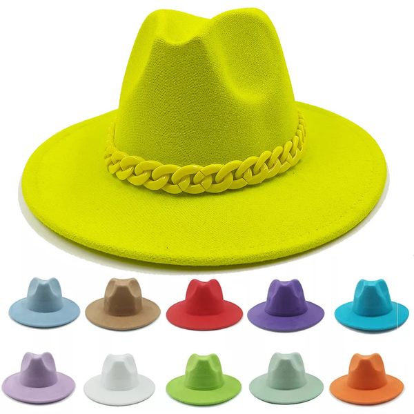 Sombreros de ala ancha Bucket Fedora Hat para mujer para hombre Four Seasons Panamá Jazz Cap Moda Estilo británico Fedoras 5561 cm Tamaño al por mayor 231027