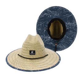 Brede rand hoeden emmer hoeden 1 stc/2 stks nieuwe dames levensreddende hoed zomer strand zon hoed outdoor boheemse dames mode fedora panama hoed j240325