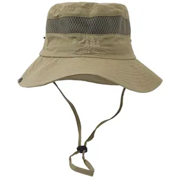 Sombreros de ala ancha Sombreros de cubo Bandanas Color sólido Borde grande Sombrero de pescador Protector solar al aire libre Lavabo transpirable Sombrilla Verano Hombres y mujeres