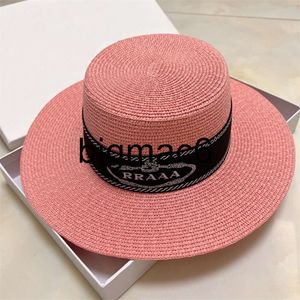 Brede Rand Hoeden Emmer Hoeden Strand Stro Emmer Hoed voor Vrouwen Designer Caps Heren Baseball Cap Zomer Outdoor Letter Grote Rand Hoeden Ingerichte Groothandel