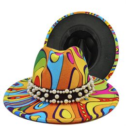 Sombreros de ala ancha Sombreros de cubo Precio a granel Sombrero fedora para mujer Sombrero teñido con lazo Sombrero de fieltro pintado en 3d Sombrero de fiesta modelo po Gorra de Panamá de ala ancha gorra unisex 230615