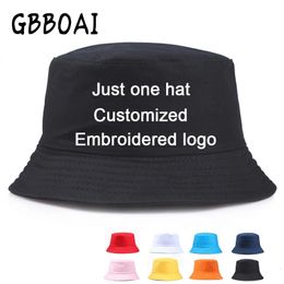 Sombreros de ala ancha Sombreros de cubo Bordado personalizado Sombrero de cubo Unisex Bob Caps Hip Hop Gorros Hombres Mujeres Verano Panamá Cap Playa Sol Pesca Boonie Hat 231130