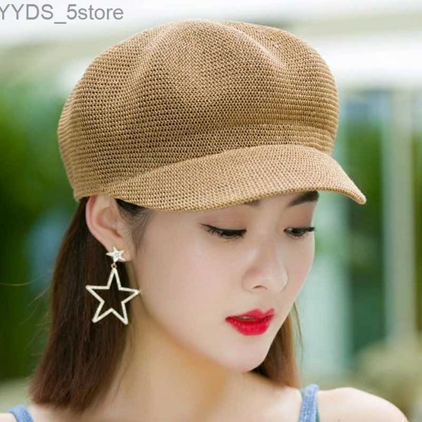Wide Brim Hats Chapeaux de seau femme chapeau d'été décontracté Version coréenne des chapeaux de Protection solaire de voyage à large bord crème solaire Str mode casquettes décontractées H120 YQ231116