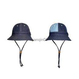 Chapeaux à bord large chapeaux de seau japonais rétro de lavage de lavage japonais pêcheur de pêcheur de seau gorros chasse casquette bob sombrero hombre chapeu féminino mens jeans caps hkd230810