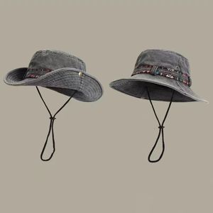 Chapeaux à larges bords Chapeaux de seau mâle et femelle pur coton chapeau de pêcheur chapeau de soleil en plein air escalade pare-soleil chapeau loisirs randonnée lavage à l'eau casquette de pêche 231010