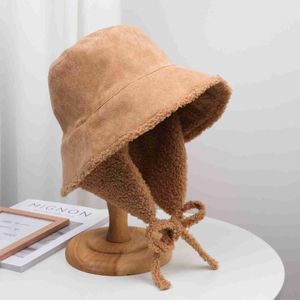 Sombreros de ala anchos sombreros de cubo de la nueva dama de invierno sombreros de invierno