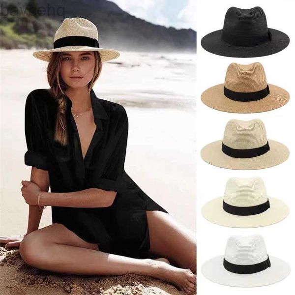 Sombreros anchos sombreros de cubo nuevos para hombres y mujeres Bob Ricard Bucket Sol Gat de la cinta Sombrero Panamá al aire libre Picnic Sunshade Basin Cap Wholesale 240407