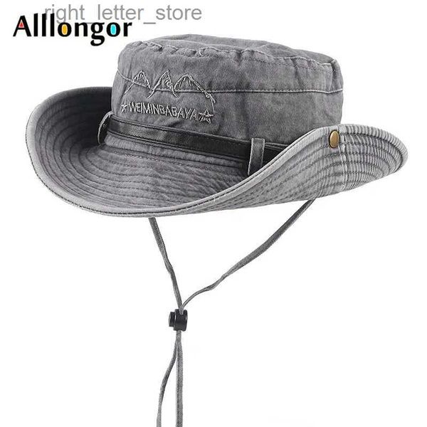 Sombreros de ala ancha Sombreros de cubo Sombrero de cubo al aire libre Hombres Mujeres Boonie Hat Verano 2023 Protección solar UV Gorra de pesca Ala ancha Panamá Safari Caza Senderismo Sombrero para el sol YQ231215