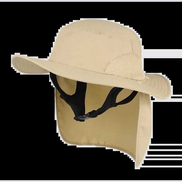 Chapeaux à large bord Chapeaux de seau Casquettes de soleil à séchage rapide pour hommes et femmes avec protection UV Chapeau de randonnée Safari à large bord avec rabat de cou YQ231215