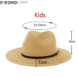 Sombreros de ala ancha Sombreros de cubo Pequeños 52-54 cm Sombrero para niños para mujer Verano al aire libre Niños y niñas Protección solar Sombrero de playa Sombreros De Mujer Y240319