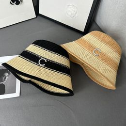 Chapeaux à larges bords Chapeaux de seau Chapeau de paille Chapeaux de seau Femmes Hommes Chapeaux Casquettes Desinger Chapeau Casquette de luxe Chapeaux de soleil à large bord avec diamants 2 couleurs