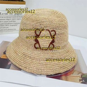 Hoeden met brede rand Emmerhoeden Stro Zomeremmerhoeden Designer Raffia Mutsen voor Dames Heren Strandhoed Gras Geweven Petten Anagram Strawhat Platte Pet