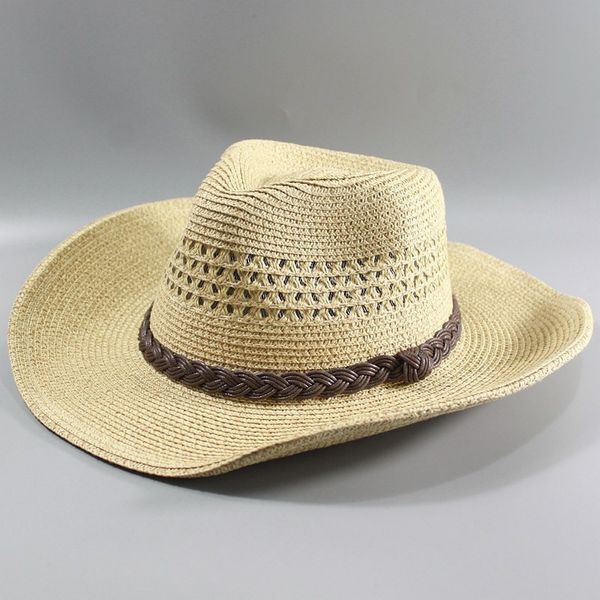 Chapeaux à larges bords Chapeaux de seau Top qualité homme chapeau de paille large bord plage casquette pliable gros os hommes grande taille Fedora chapeau 58 CM 60 CM 62 CM 230317