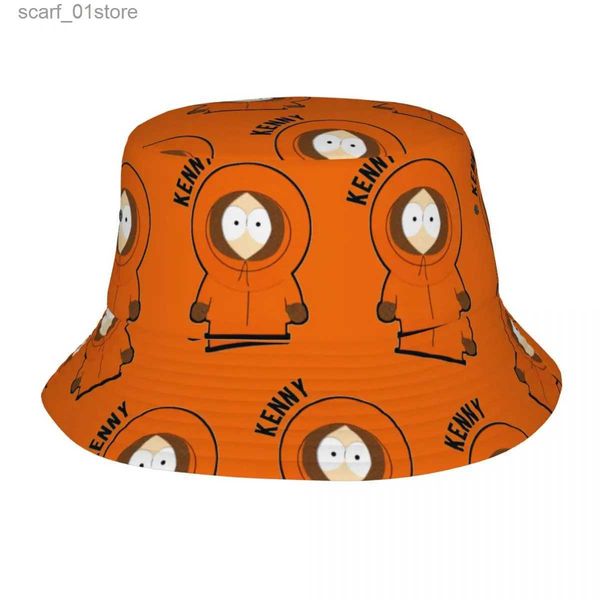 Chapeaux à large bord chapeaux seau unisexe Kenny McCormick Bob chapeau tenues été plage vacances Getay chapeaux Southpark seau chapeaux pêche Cs pour CampingL231216