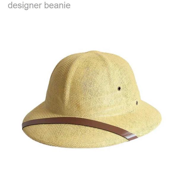 Sombreros de ala ancha Sombreros de cubo Sombrero estilo vietnamita Mujeres Hombres Explorador británico Str Casco Navegador de verano Sombreros para el sol Unisex Mineros de la selva CL231212