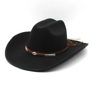 Brede rand hoeden emmer hoeden westerse heren cowboy hoed cowboy vrouw jazz gentleman winter accessoires land elegant feest panama 2023 230822